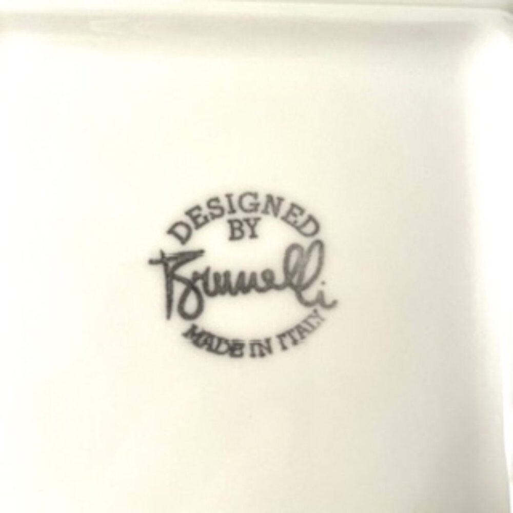 BRUNELLI “Le Femme Chef” Apprx 7.5 “ Square Plate, Made in Italy - Picture 5 of 5